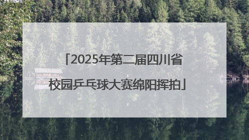 2025年第二届四川省校园乒乓球大赛绵阳挥拍