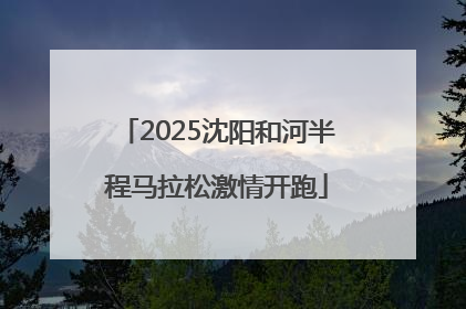 2025沈阳和河半程马拉松激情开跑