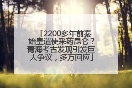 2200多年前秦始皇遣使采药昆仑？青海考古发现引发巨大争议，多方回应